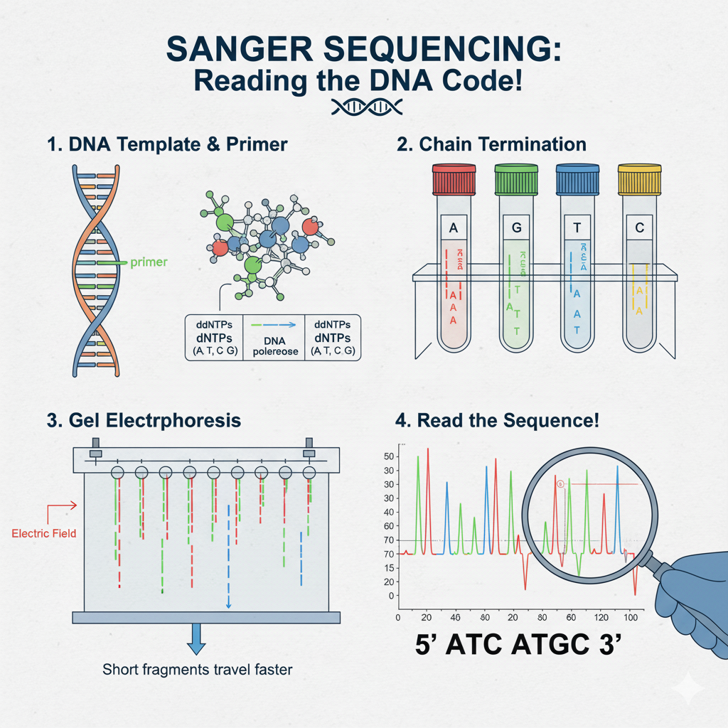 Figure 1 - Sanger Sequencing Diagram